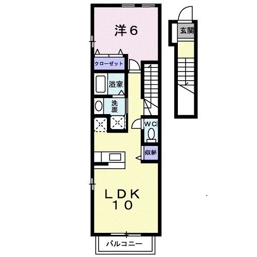 フルール・Ｍ３　Ａの間取り