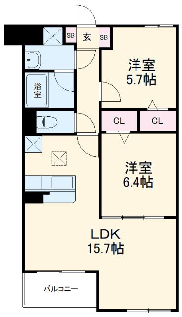 レーヴ稲沢の間取り