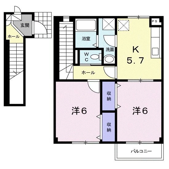 Ｋ・ビレッジの間取り