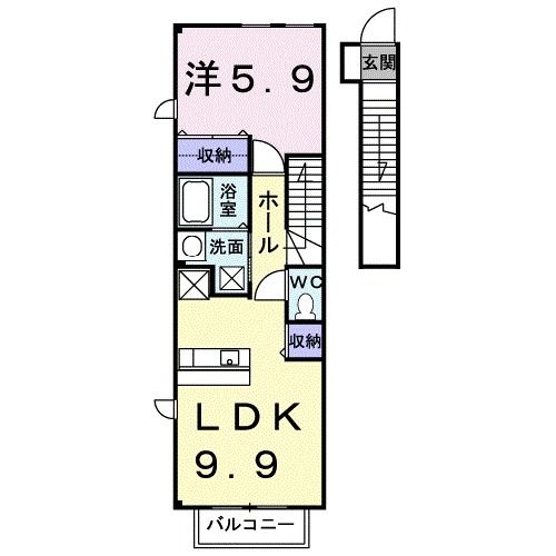 【エアリーヴィラ参番館の間取り】