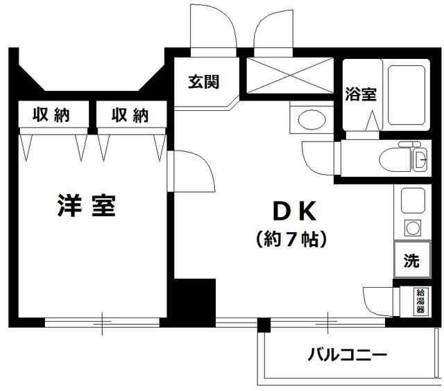 渋谷区道玄坂のマンションの間取り