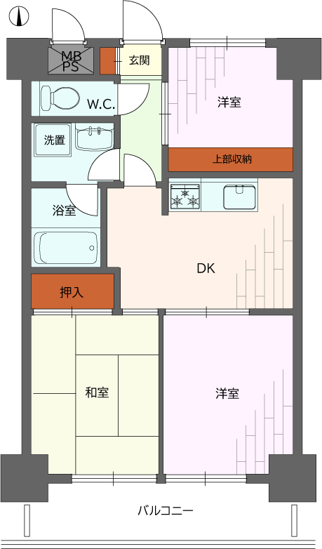 ライオンズマンション桜台駅前の間取り