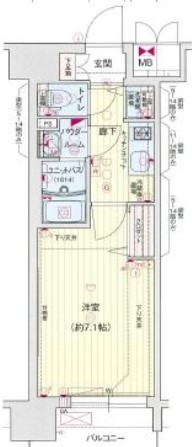 プレサンス大須観音の間取り