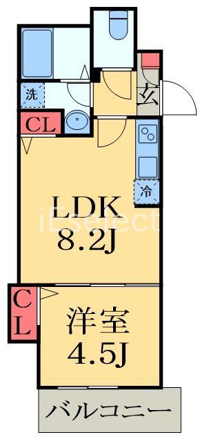 千葉市中央区要町のマンションの間取り