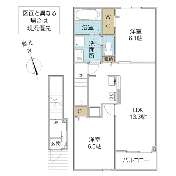 グラースSAM IIの間取り