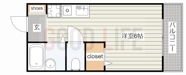 三木市志染町青山のアパートの間取り