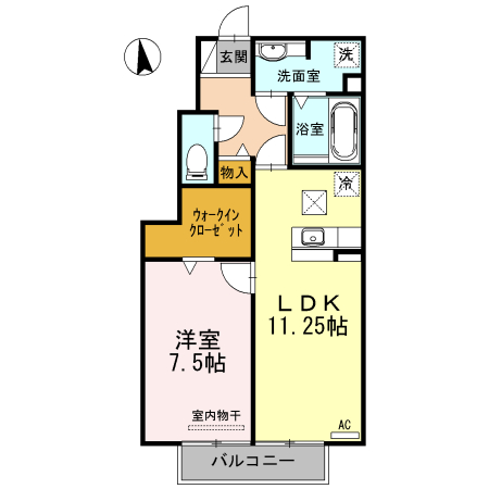 エグゼコート上地の間取り