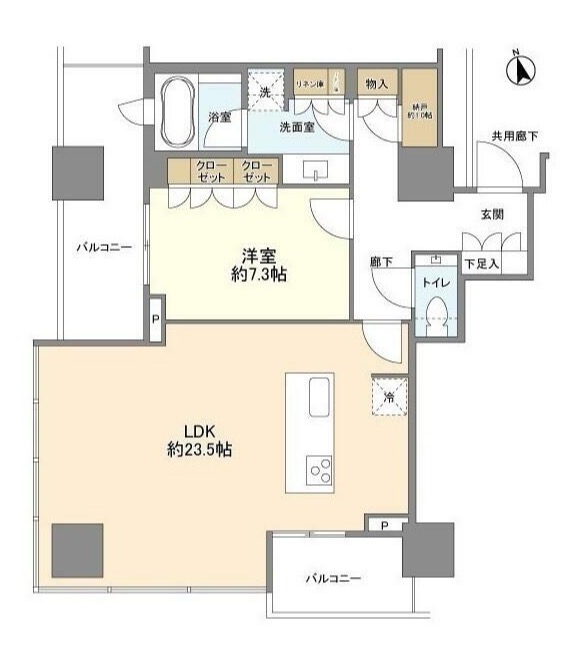 渋谷区桜丘町のマンションの間取り