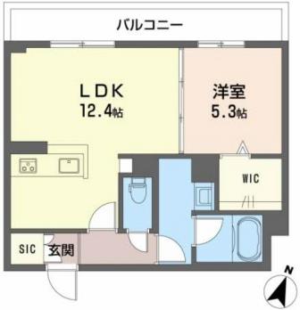 神戸市垂水区桃山台のマンションの間取り