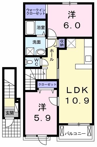 イリーゼ　Ｂの間取り