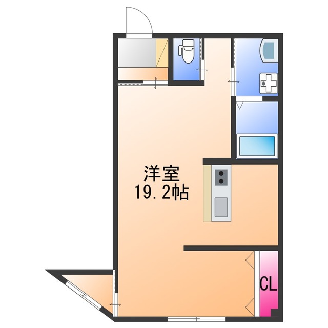 泉佐野市上町のマンションの間取り