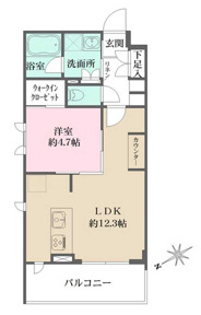 文京区春日のマンションの間取り