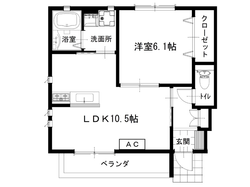 吉岡道下ハイツ２号地の間取り