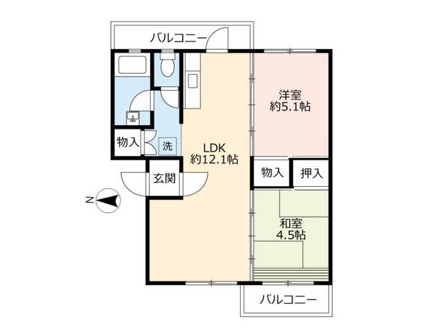 ＵＲ泉南一丘の間取り