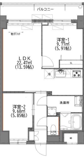 マイコート日野新町の間取り