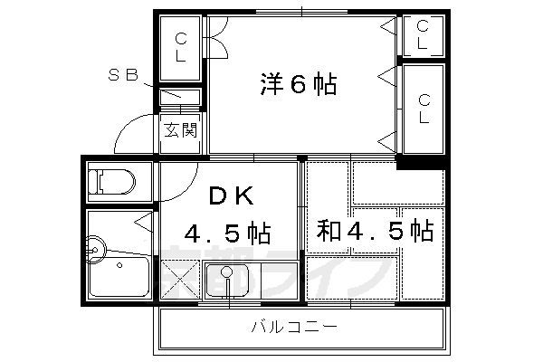 長岡マンションの間取り