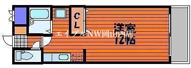 岡山市北区南中央町のマンションの間取り