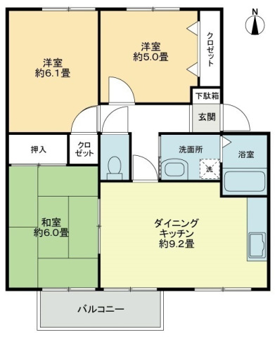 【Fo.トロワ木太Ａの間取り】