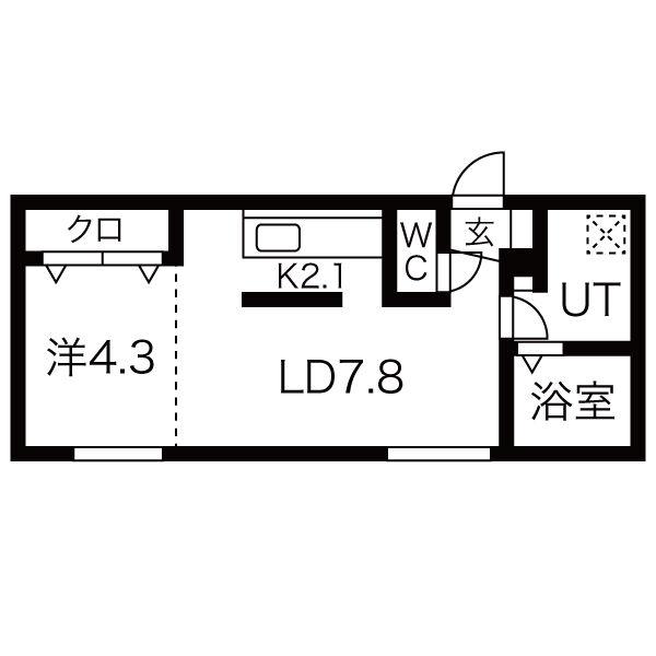 ラフィナート南16条の間取り