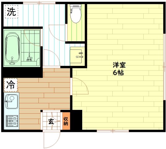 大阪市中央区粉川町のマンションの間取り