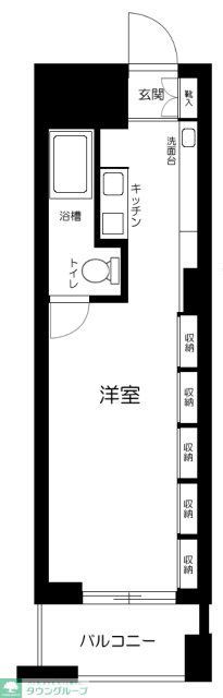 千代田区平河町のマンションの間取り