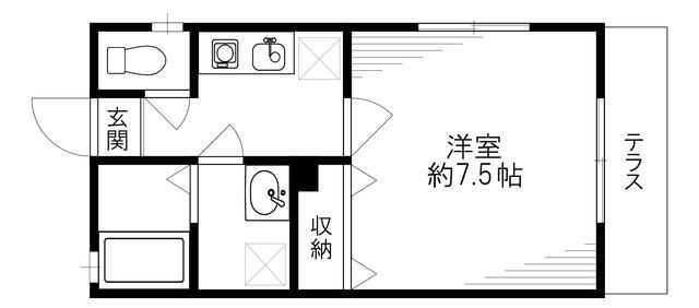 テラスサンワの間取り