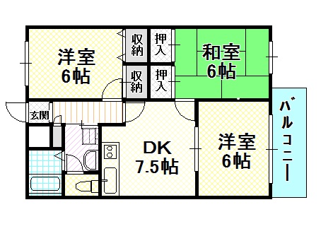 フィルコート上町A棟B棟の間取り