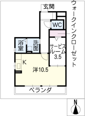 シャローム　B棟の間取り