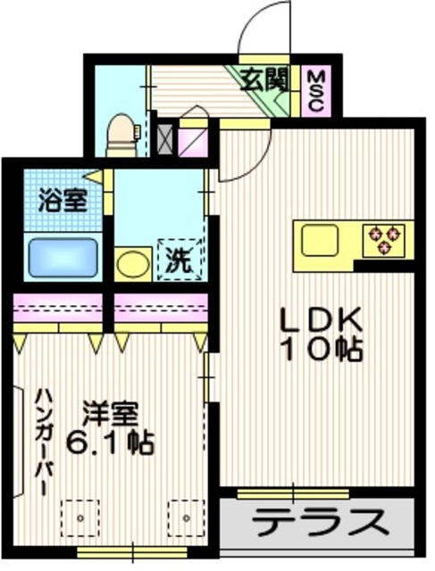 世田谷区等々力のマンションの間取り