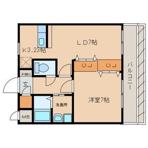 西尾市熊味町のマンションの間取り