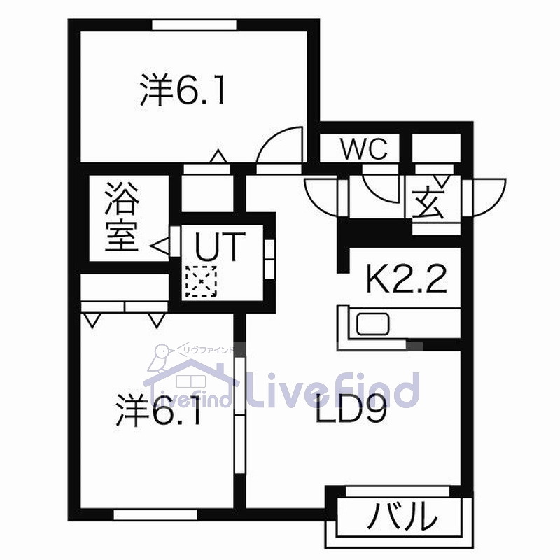 札幌市中央区大通東のマンションの間取り