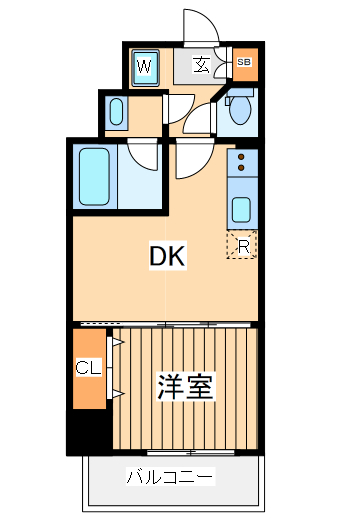 マキシヴ府中エーゼットの間取り