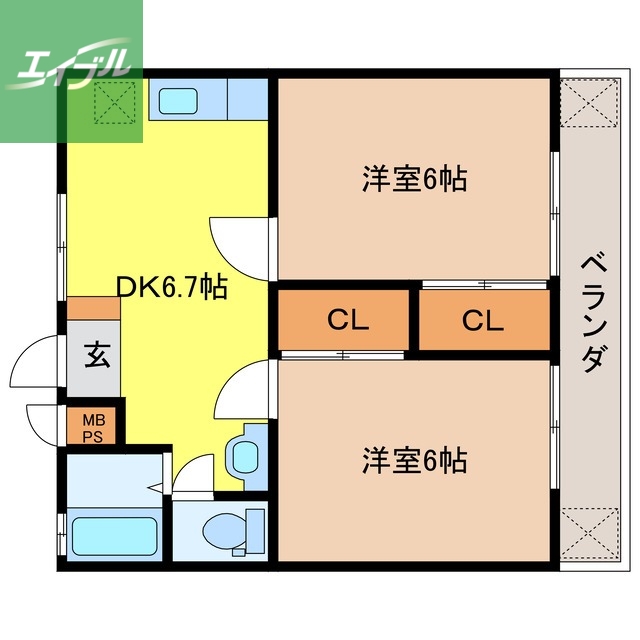 九州ハイツの間取り