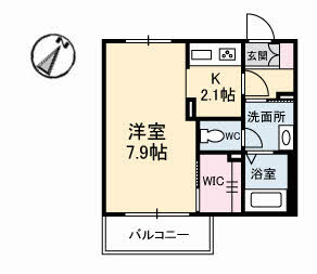 シャーメゾン　アランクライムの間取り