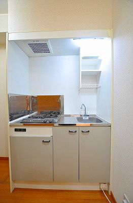 キッチン　２口コンロビルドインシステムキッチン