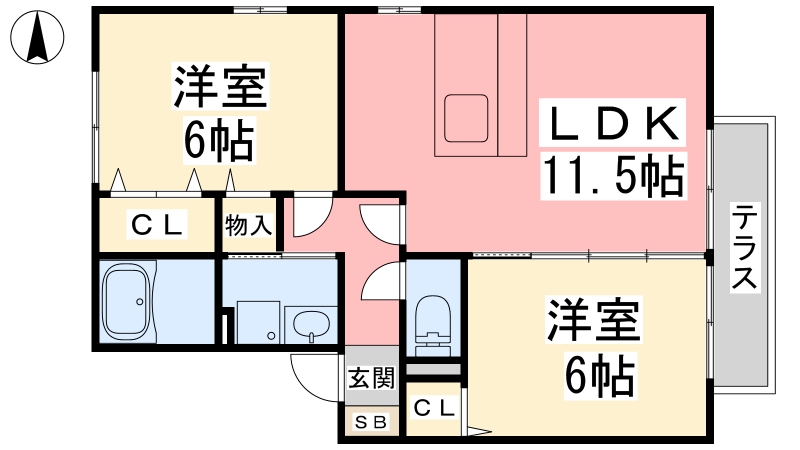 ディアコートの間取り