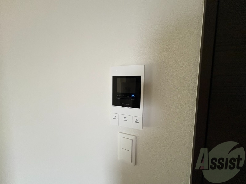 セキュリティ　インターホンです。オートロック付きで安心のマンションです。