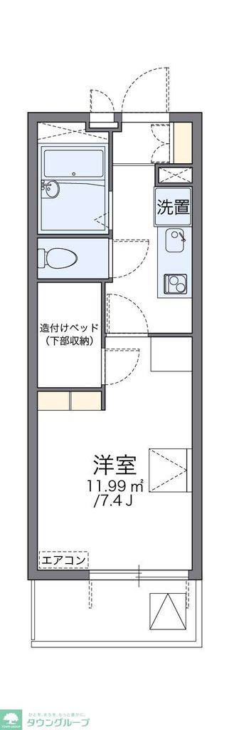 レオパレスボナール K Yの間取り写真