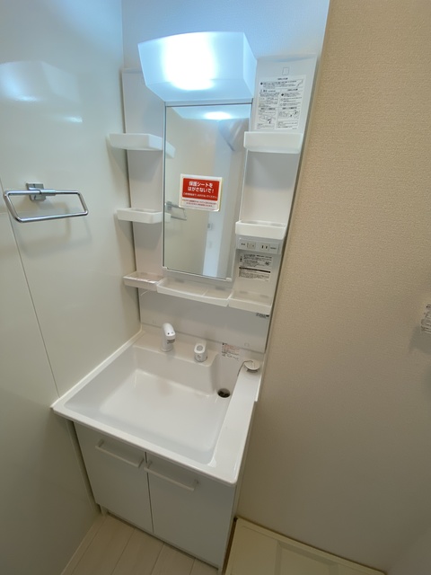 洗面設備　忙しい朝に嬉しい設備。