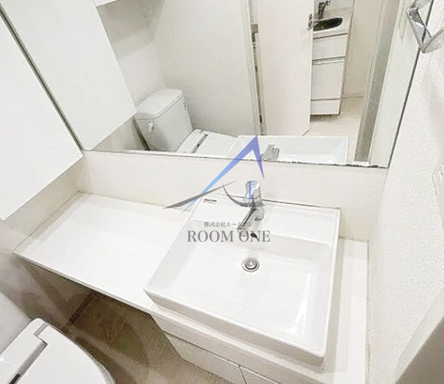 洗面設備　洗面台です。