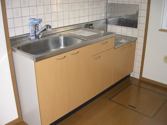 キッチン　ガスコンロ対応のキッチンです