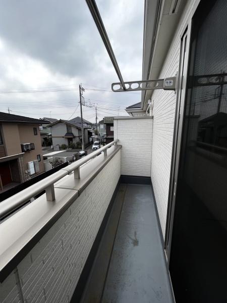 バルコニー　日当たりいいです！