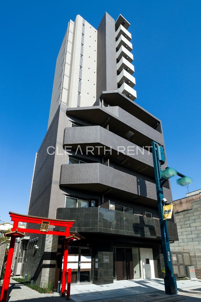 建物外観　戸越銀座商店街のデザイナーズマンション