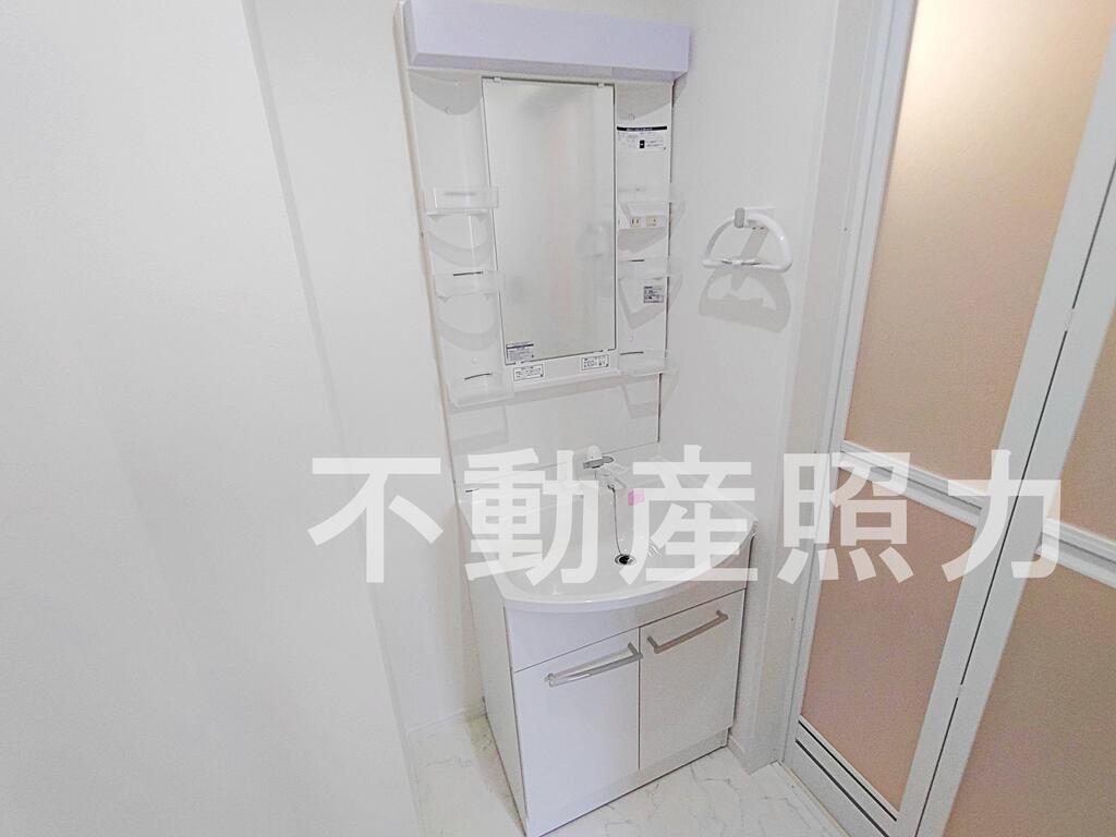 洗面設備　※写真は別号室のものになります