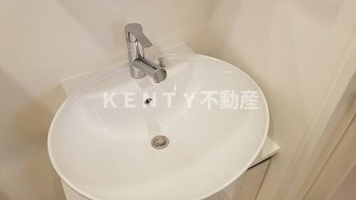 洗面設備　使いやすい洗面所です