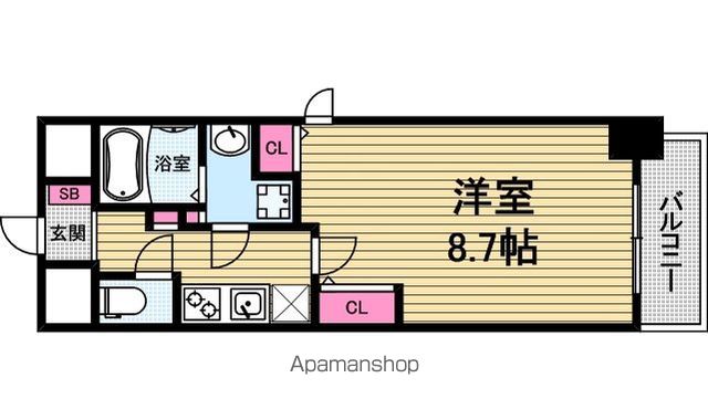 プランドール北浜の間取り写真