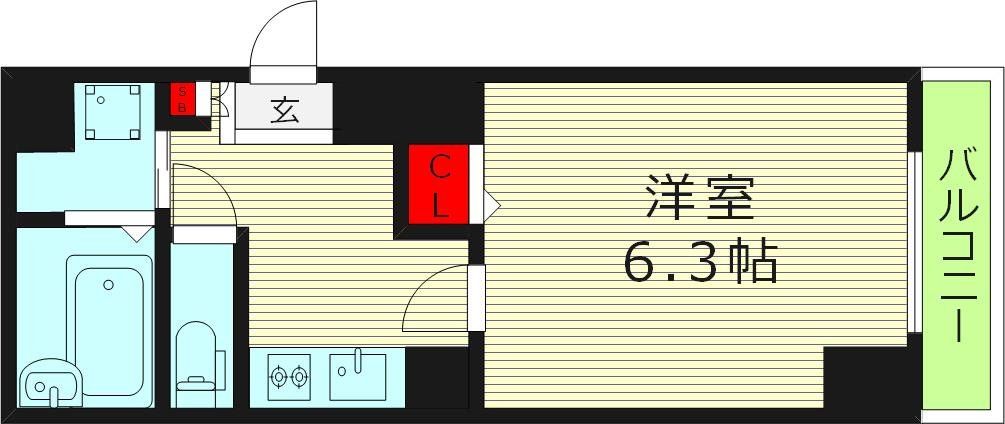 U-ro玉造の間取り写真