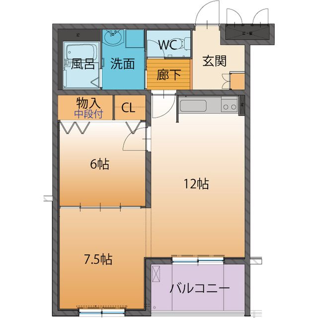 ベーシックマンションIIの間取り写真