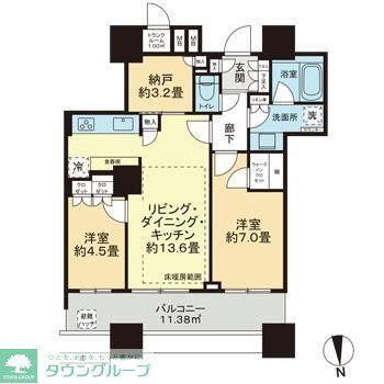 パークシティ大崎ザタワーの間取り写真