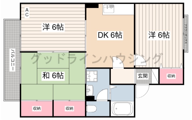 プレミールコートAの間取り写真